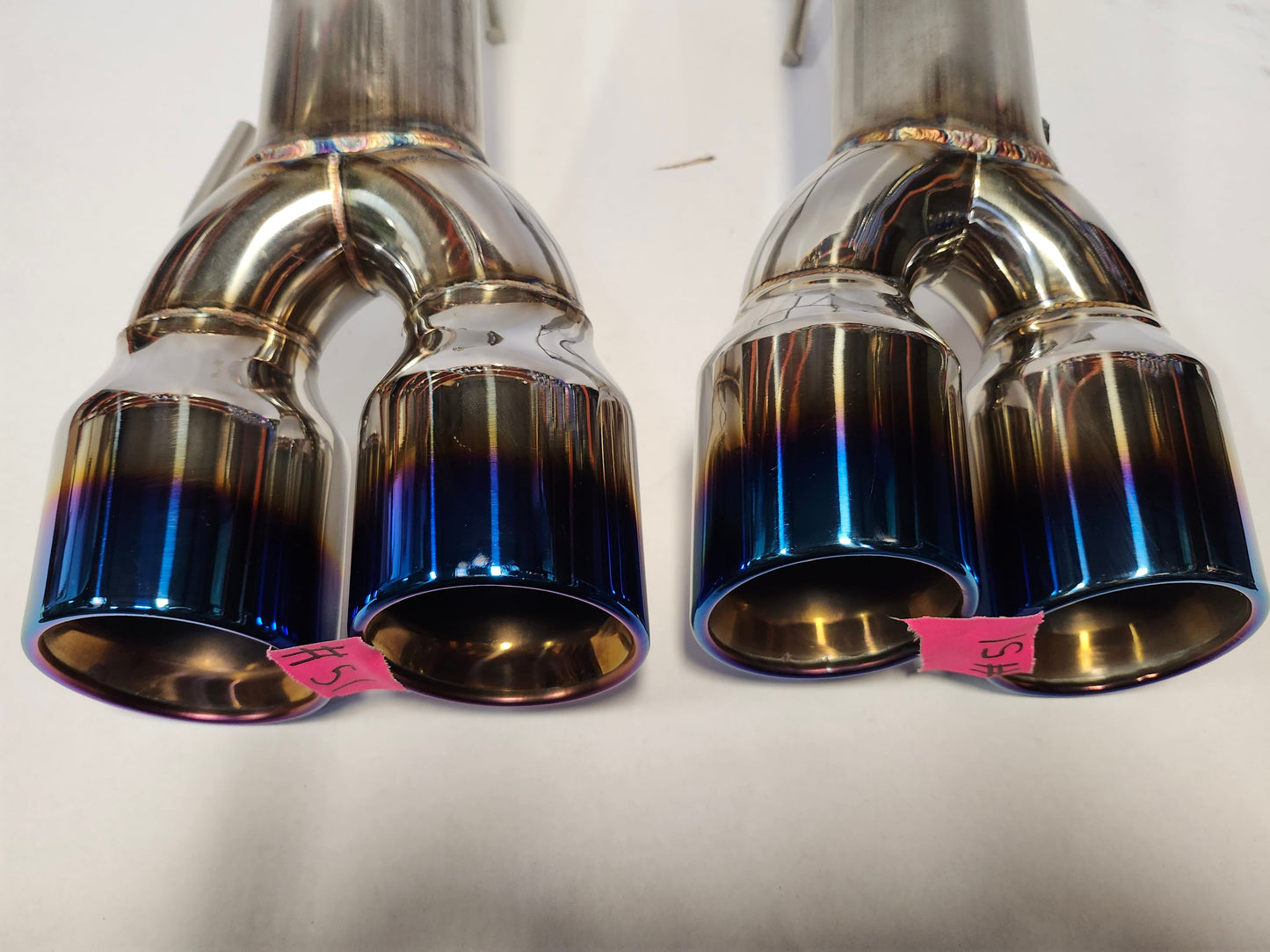 ETS 22+ WRX Blemished Extreme Catback Exhaust System With Blue Tips #51