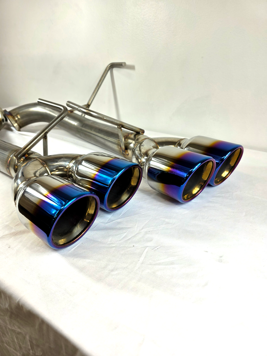 22+ WRX Blemished Extreme AxleBack Exhaust System With Blue Tips #190