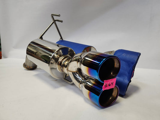 ETS 22+ WRX Blemished Muffled Catback Exhaust System With Blue Tips #64