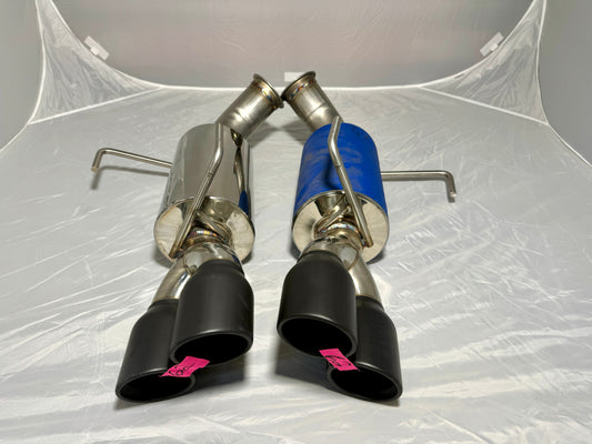 ETS 22+ WRX Blemished Muffled Catback Exhaust System With Black Tips #62